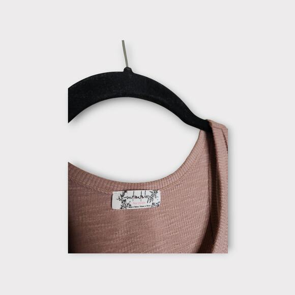 Intimately Free People Women's Ribbed Tank Top Sm Pink Mauve Sleeveless Flowy - Picture 4 of 7
